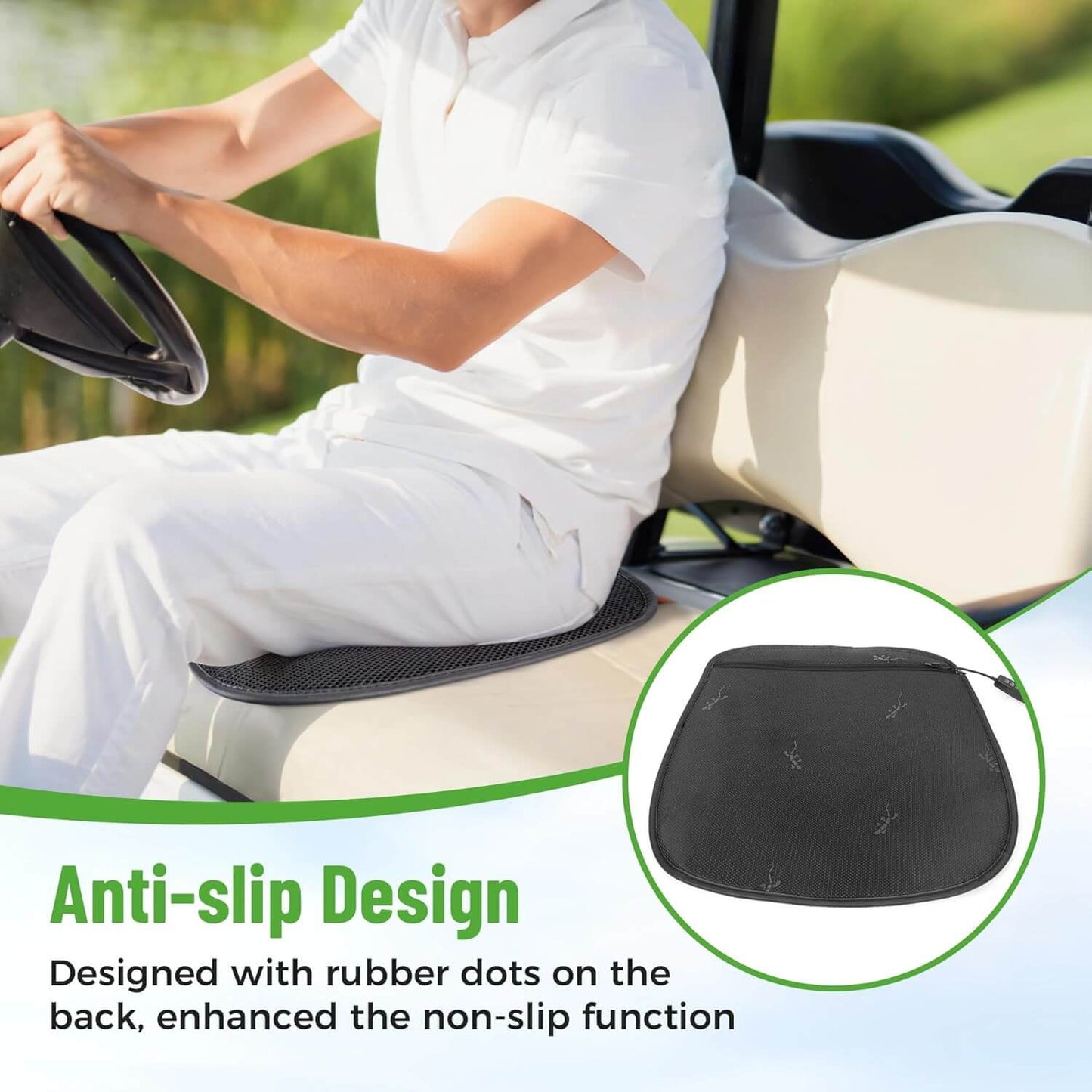 Heated Golf Cart Seat Cover — Fits EZGO, Club Car & Yamaha