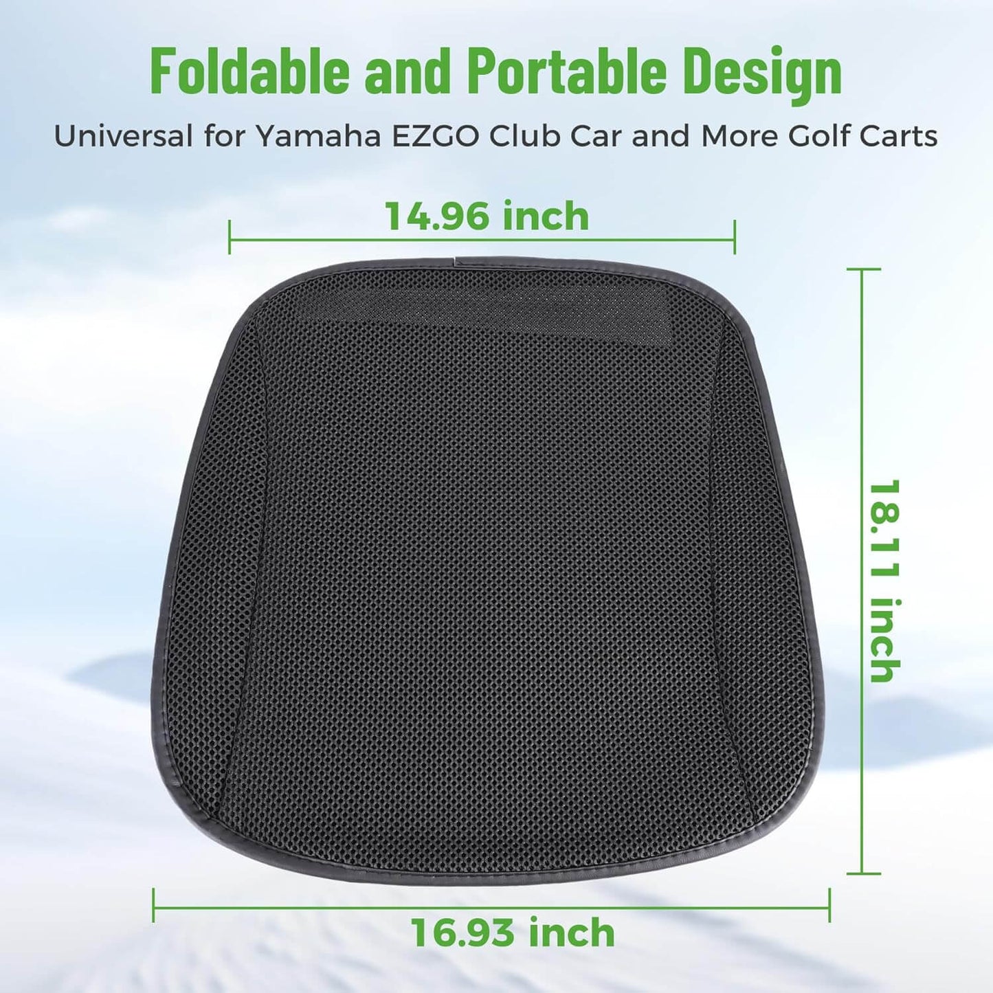 Heated Golf Cart Seat Cover — Fits EZGO, Club Car & Yamaha