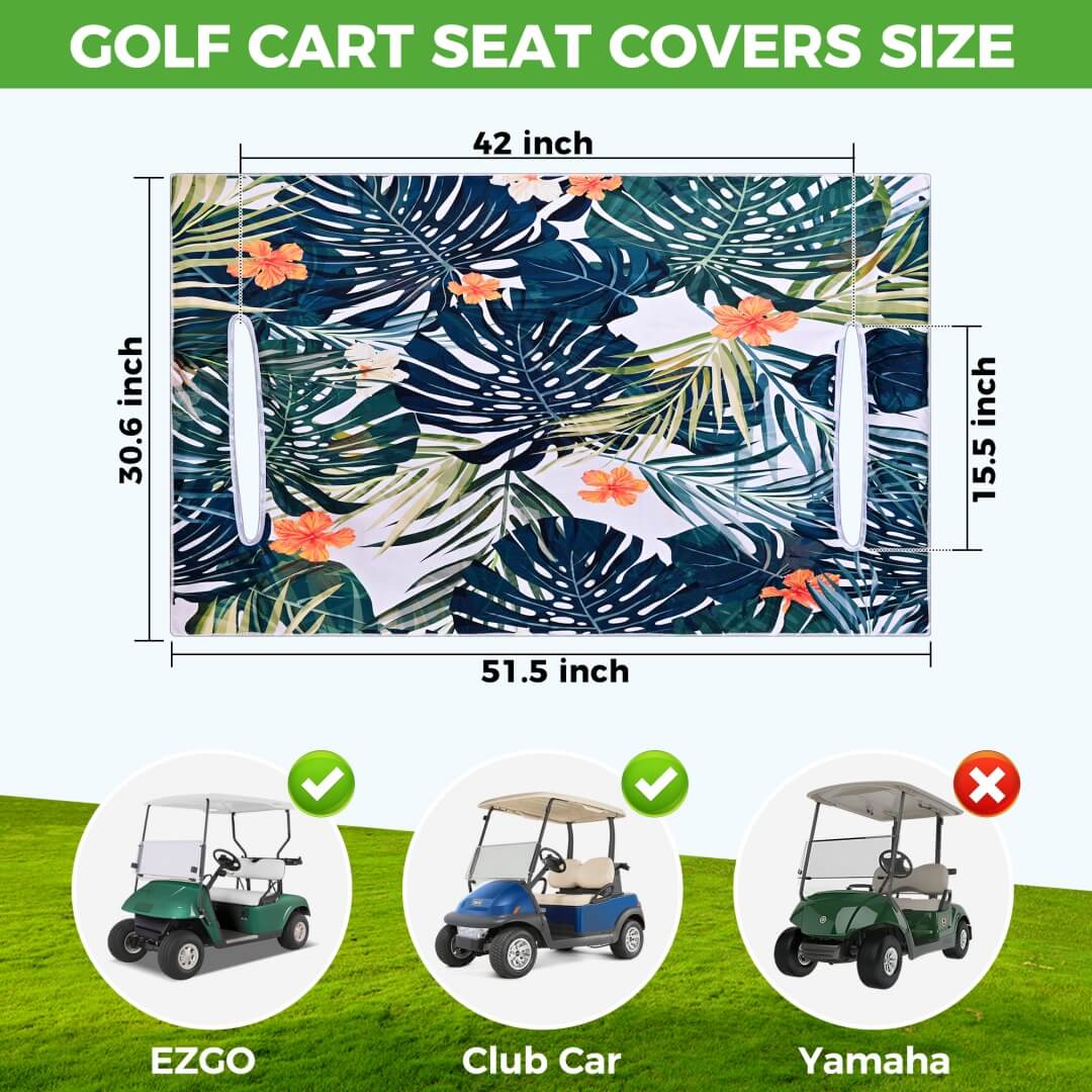 Universal Golf Cart Towel Seat Cover — Fits EZGO & Club Car