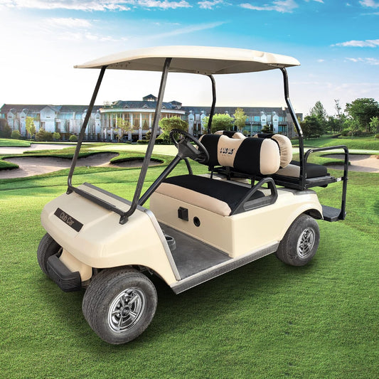 Club Car DS Golf Cart Seat Covers — Front & Rear Set, Breathable Mesh