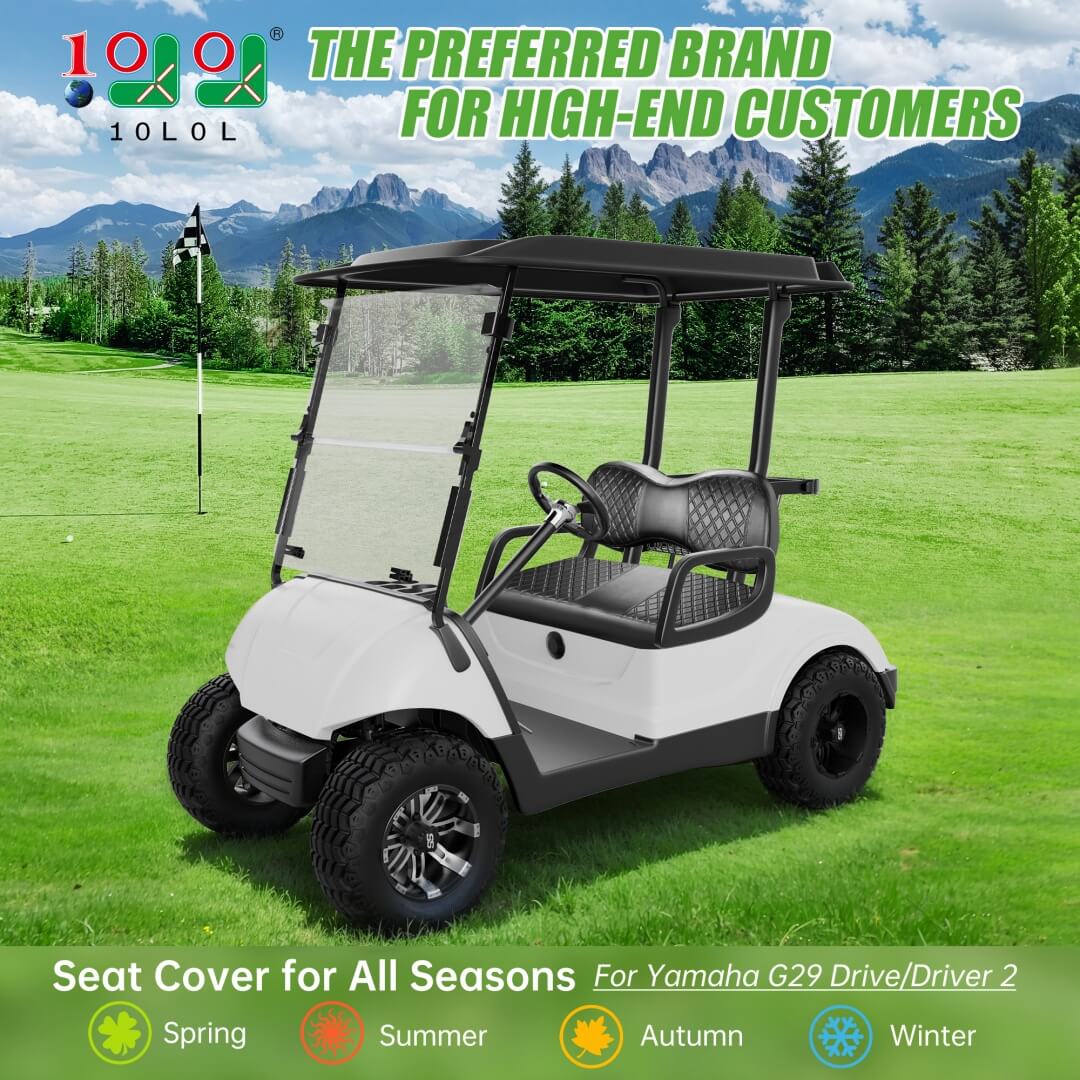 Yamaha Golf Cart Seat Covers — Fits G29, Drive & Drive 2 | 2-Piece Set
