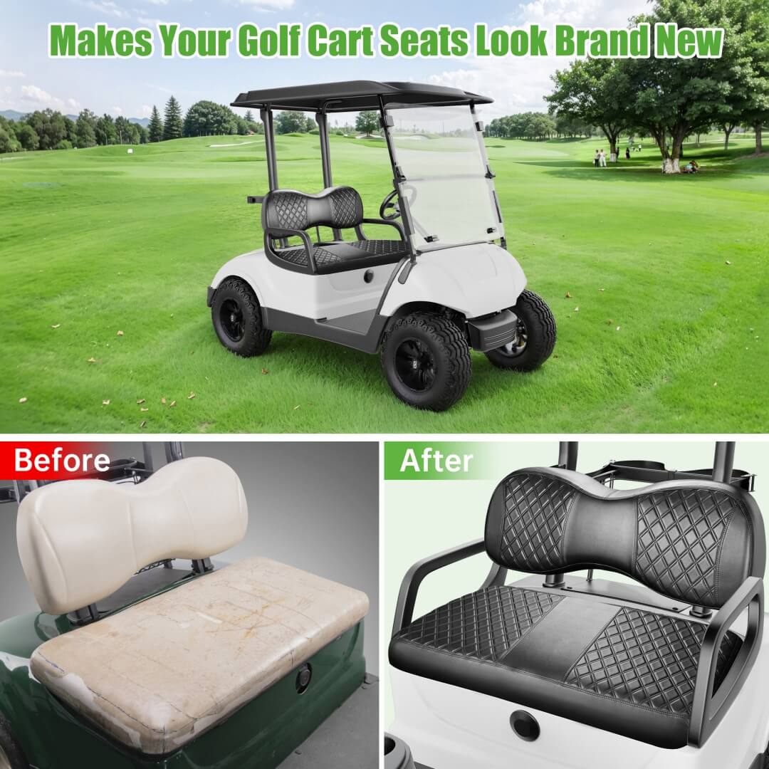 Yamaha Golf Cart Seat Covers — Fits G29, Drive & Drive 2 | 2-Piece Set