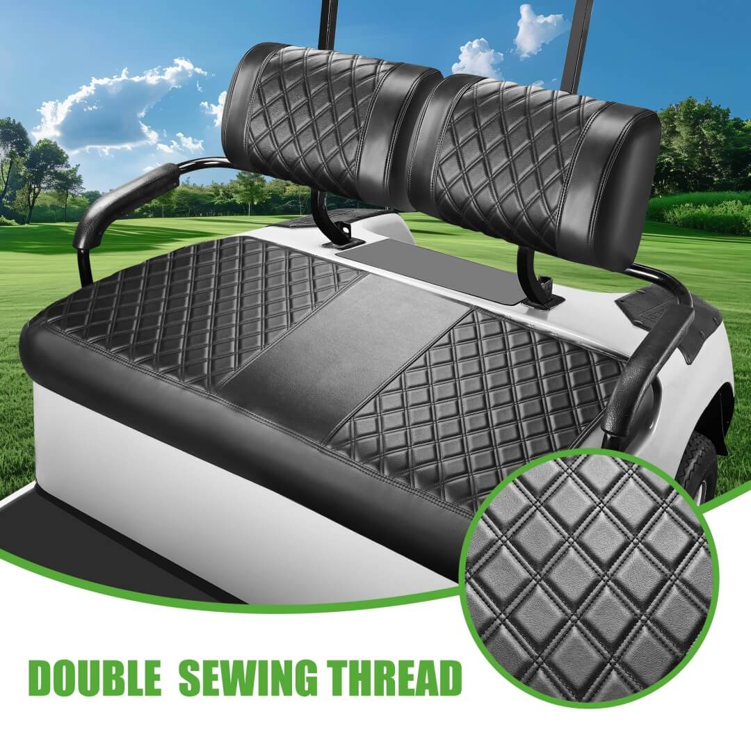 Yamaha Golf Cart Seat Covers — Fits G2-G22 G-Series | Vinyl 3-Piece Set
