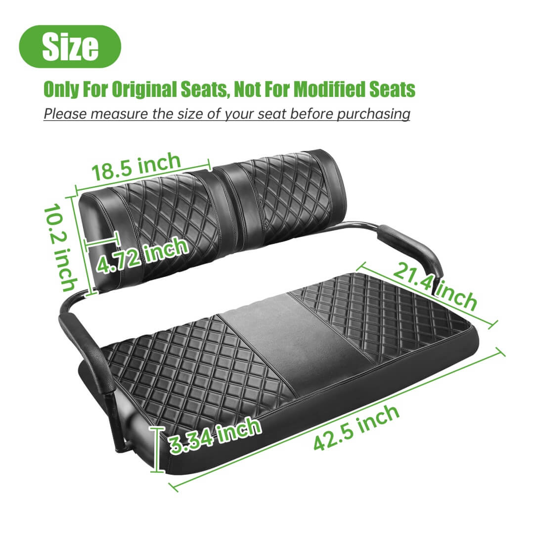 Yamaha Golf Cart Seat Covers — Fits G2-G22 G-Series | Vinyl 3-Piece Set