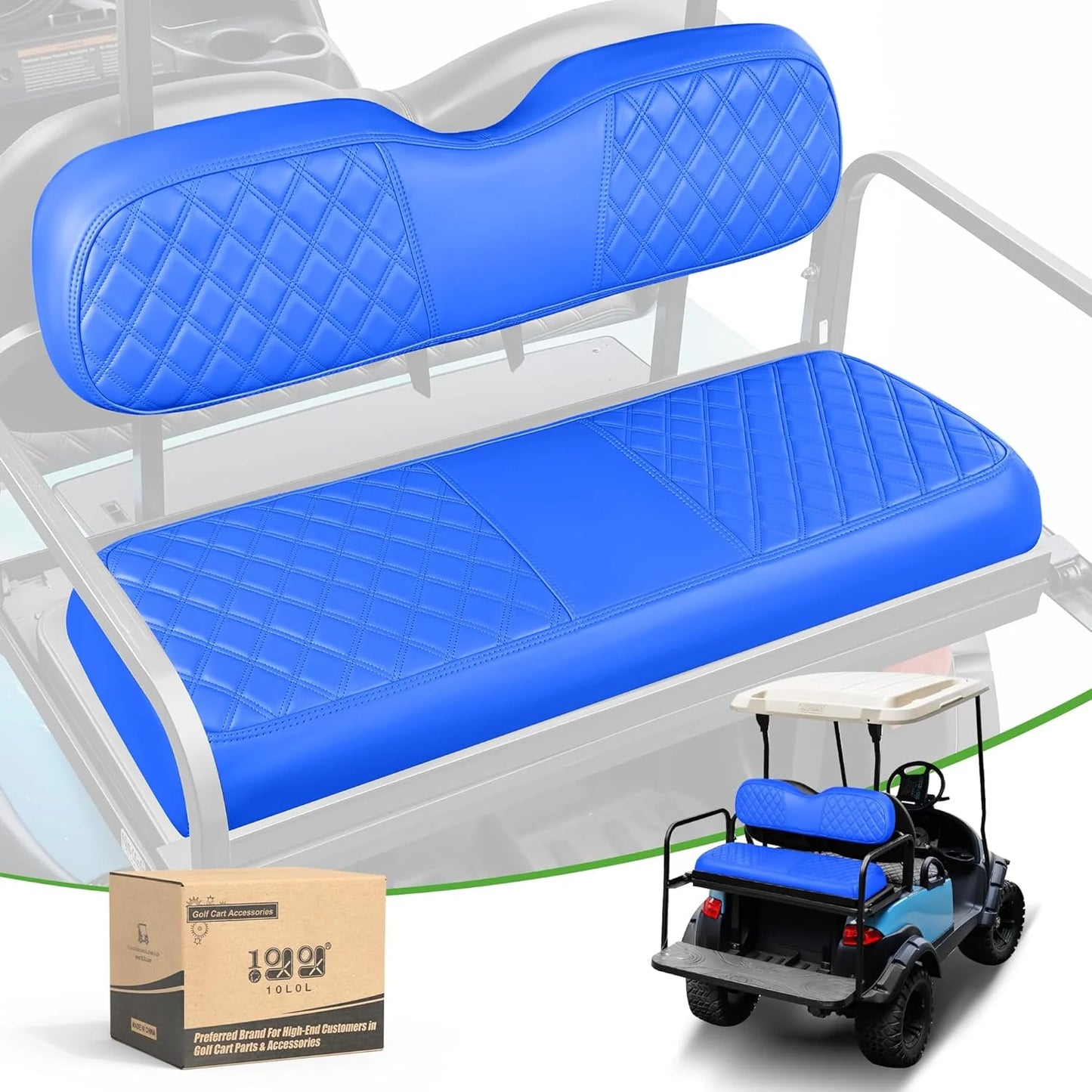 Golf Cart Rear Seat Covers — Universal Fit for EZGO, Yamaha & Club Car