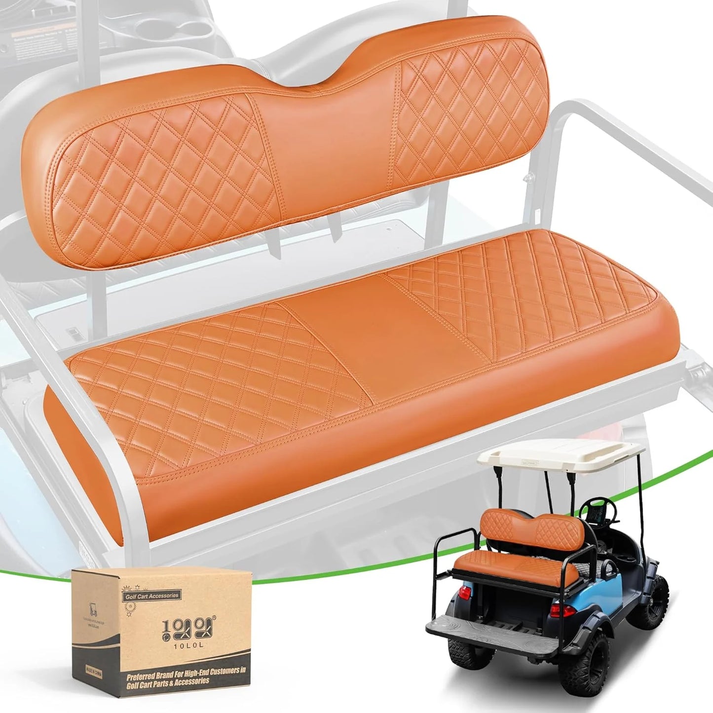 Golf Cart Rear Seat Covers — Universal Fit for EZGO, Yamaha & Club Car