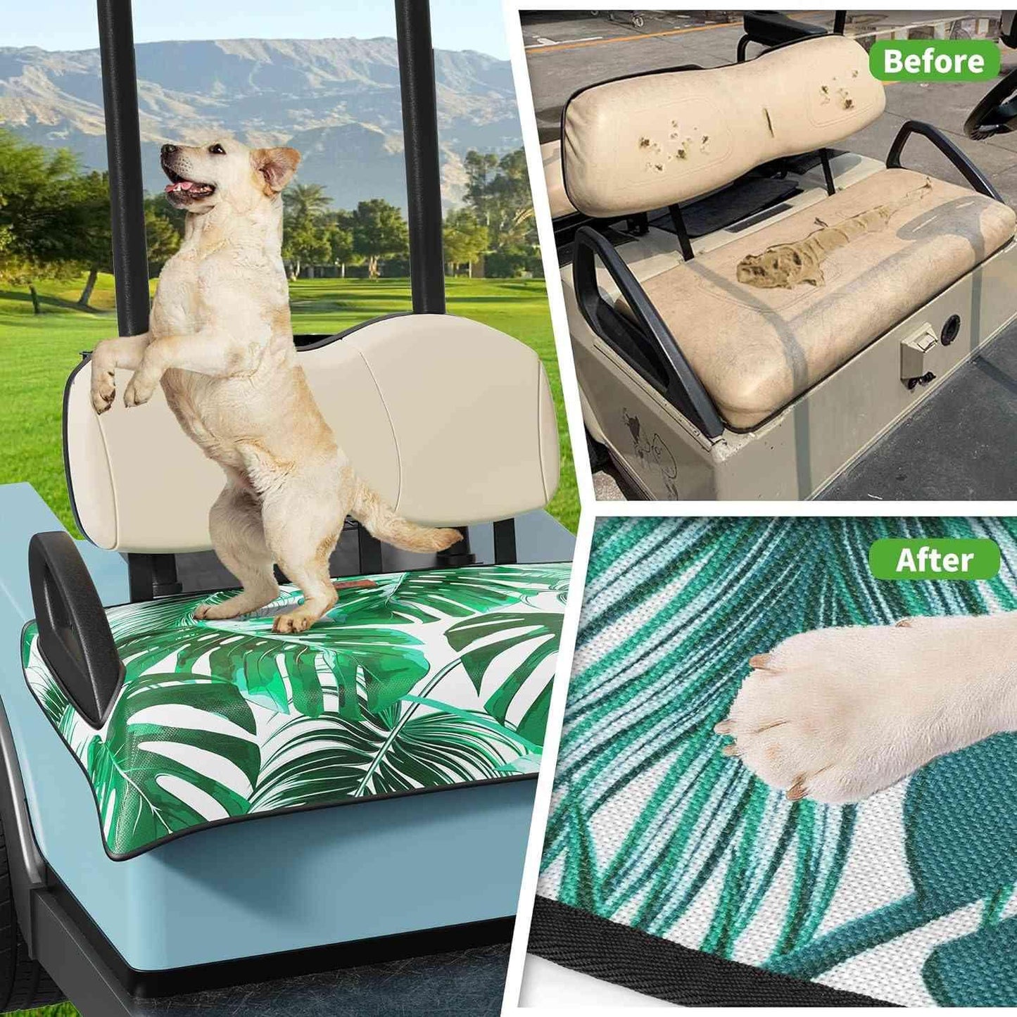 Golf Cart Blanket Seat Covers — Universal Fit for EZGO & Club Car